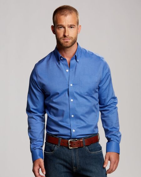 Men's Tailored Fit Nailshead Woven Shirt | Cutter & Buck Australia