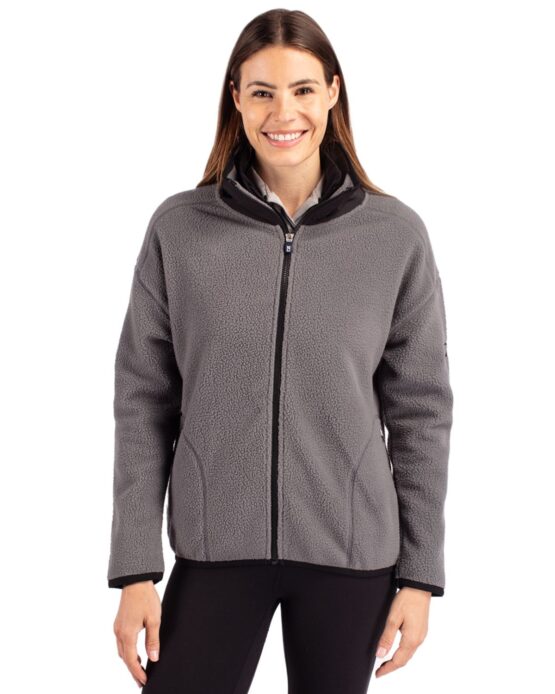 Ladies Cascade Eco Sherpa Full Zip Jacket | Cutter & Buck Australia