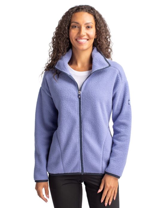 Ladies Cascade Eco Sherpa Full Zip Jacket | Cutter & Buck Australia