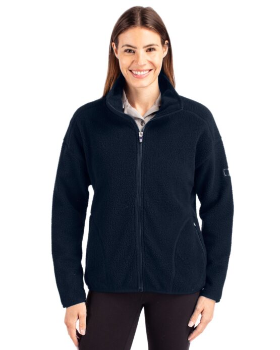 Ladies Cascade Eco Sherpa Full Zip Jacket | Cutter & Buck Australia