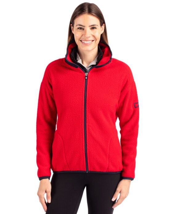 Ladies Cascade Eco Sherpa Full Zip Jacket | Cutter & Buck Australia