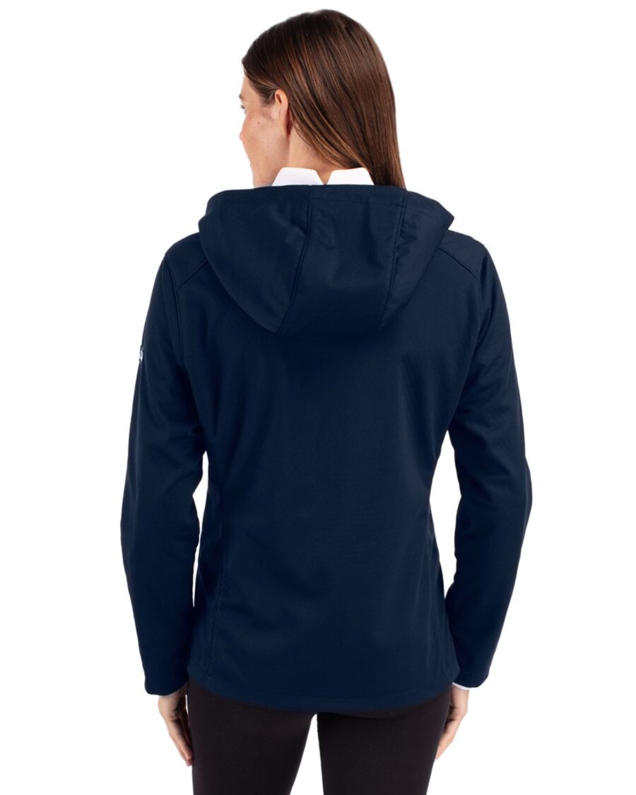 Women's Cutter & Buck Stone Seattle Seahawks Evoke Eco Softshell Recycled Full-Zip Hoodie Jacket - View #7