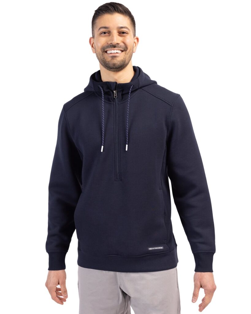 Men's Roam Eco Half Zip Hoodie - Cutter & Buck Australia