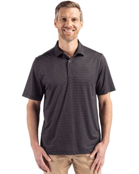 Pike Eco Shadow Check Print Polo | Cutter & Buck Australia